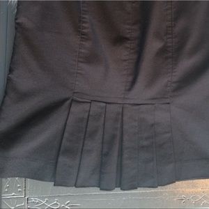 BHWM black pencil skirt with back knife pleats